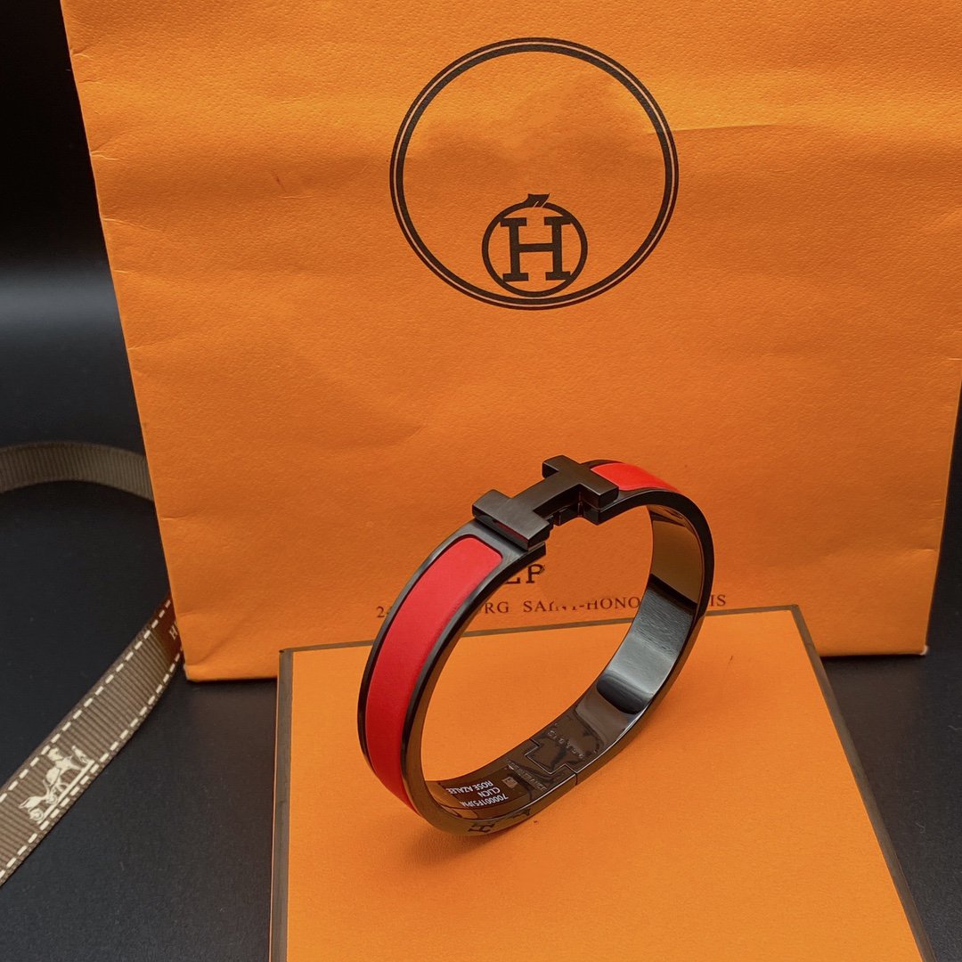 [Dawnora Jewelry]CLIC HM SO BLACK RED BRACELET
