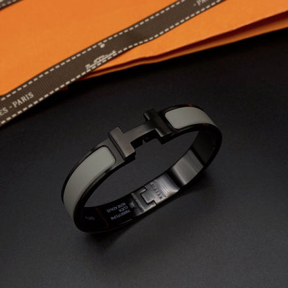 [Dawnora Jewelry]CLIC HM SO BLACK GREY BRACELET