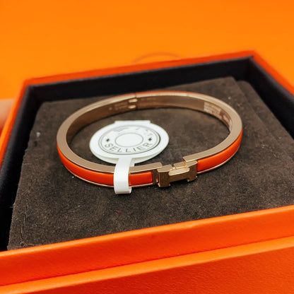 [Dawnora Jewelry]CLASSIC HM CLIC RED 8MM ENAMEL BRACELET