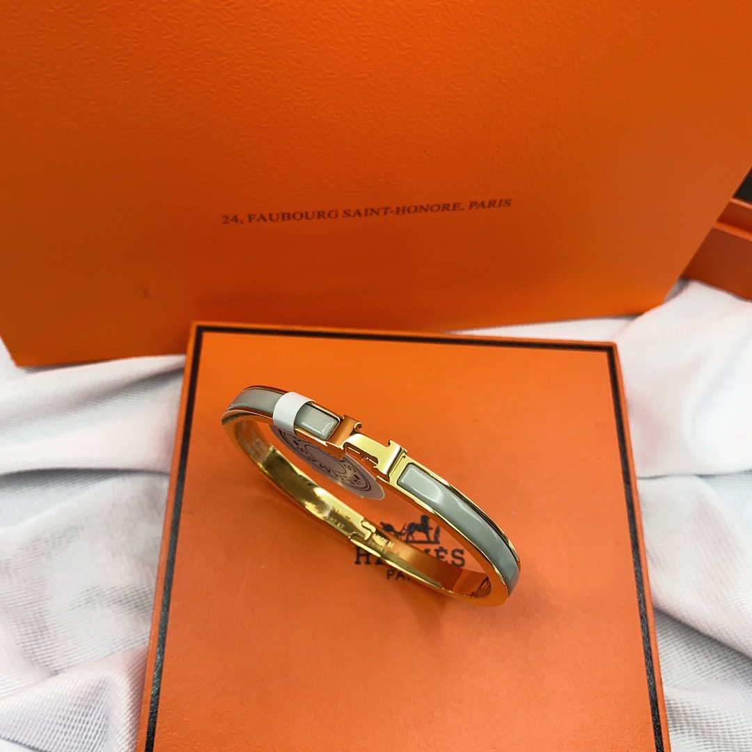 [Dawnora Jewelry]CLASSIC HM CLIC GREEN 8MM ENAMEL BRACELET