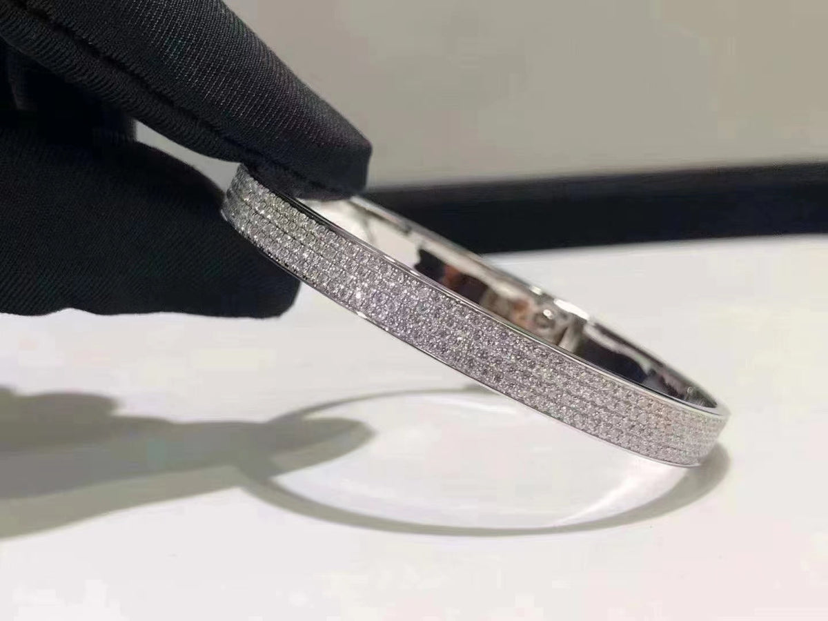 [Dawnora Jewelry]HM KELLY BRACELET IN SILVER AND FULL PAVE DIAMOND