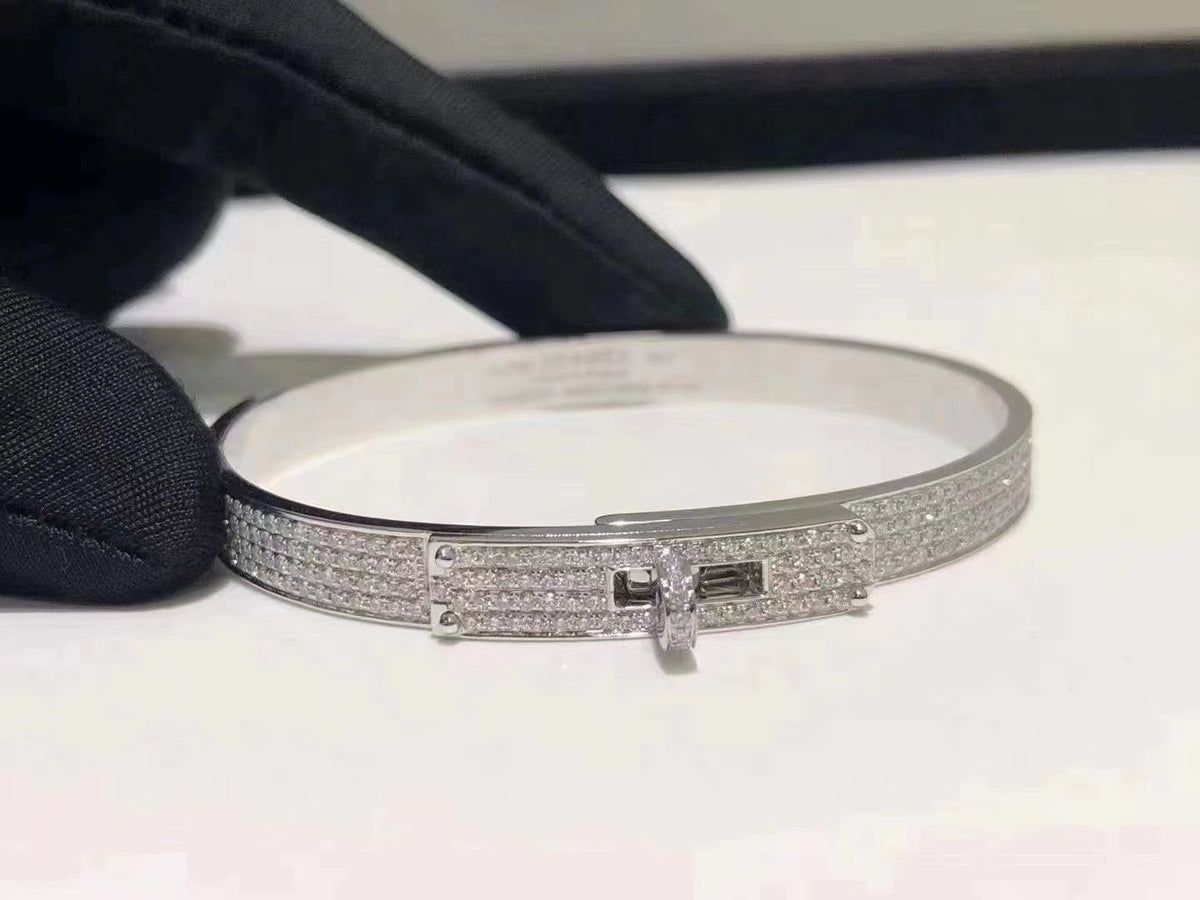 [Dawnora Jewelry]HM KELLY BRACELET IN SILVER AND FULL PAVE DIAMOND
