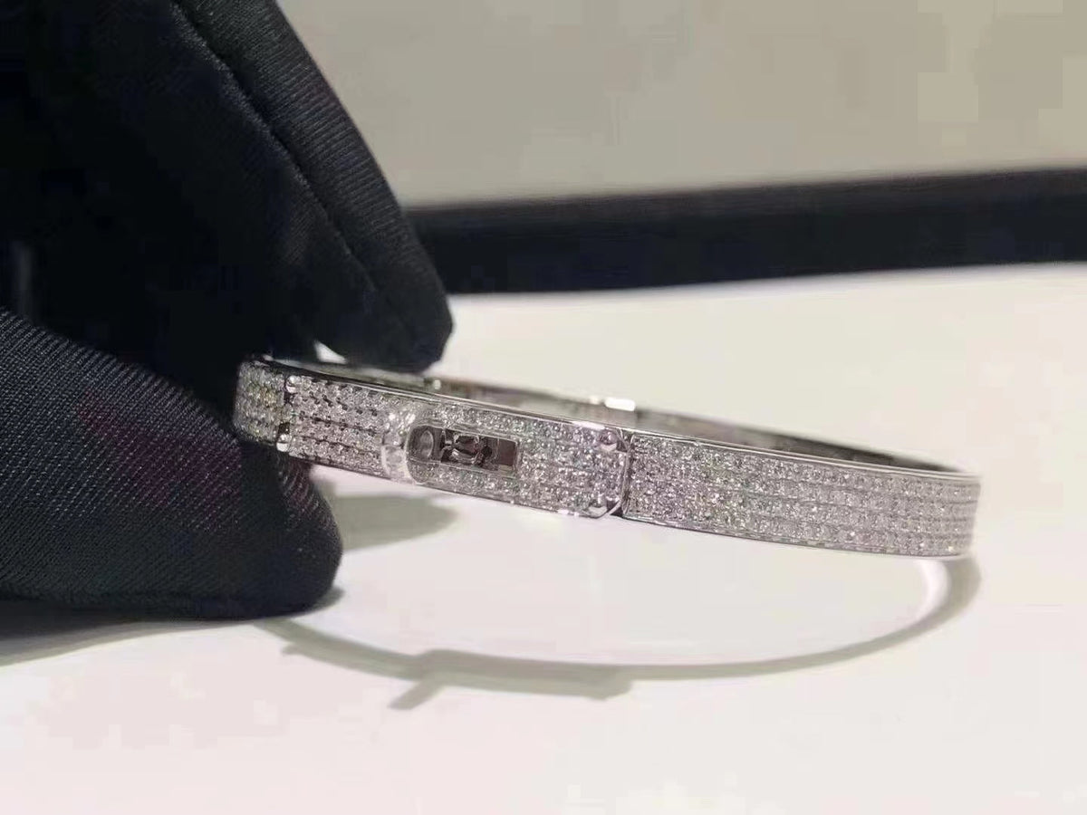 [Dawnora Jewelry]HM KELLY BRACELET IN SILVER AND FULL PAVE DIAMOND