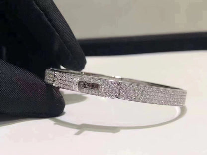 [Dawnora Jewelry]HM KELLY BRACELET IN SILVER AND FULL PAVE DIAMOND