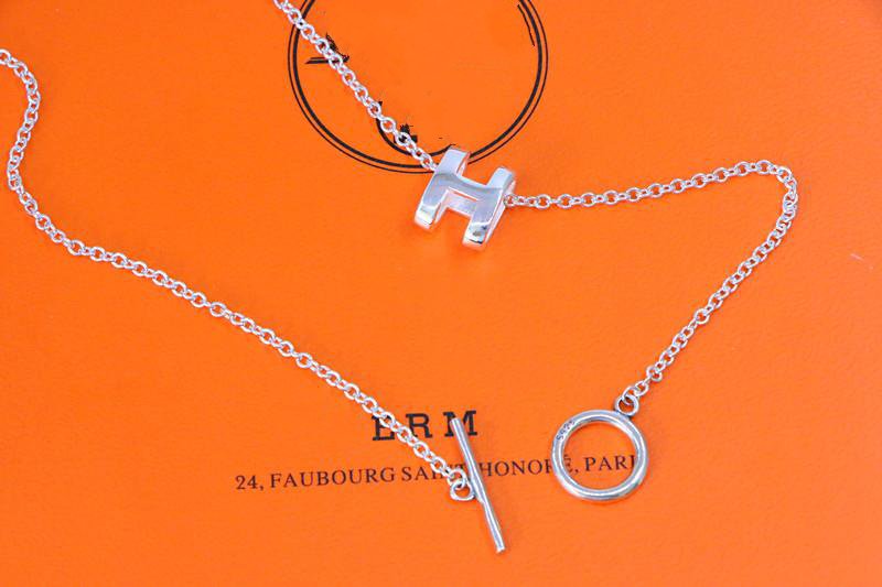[Dawnora Jewelry]HM NECKLACE H LETTER OVAL SERIES