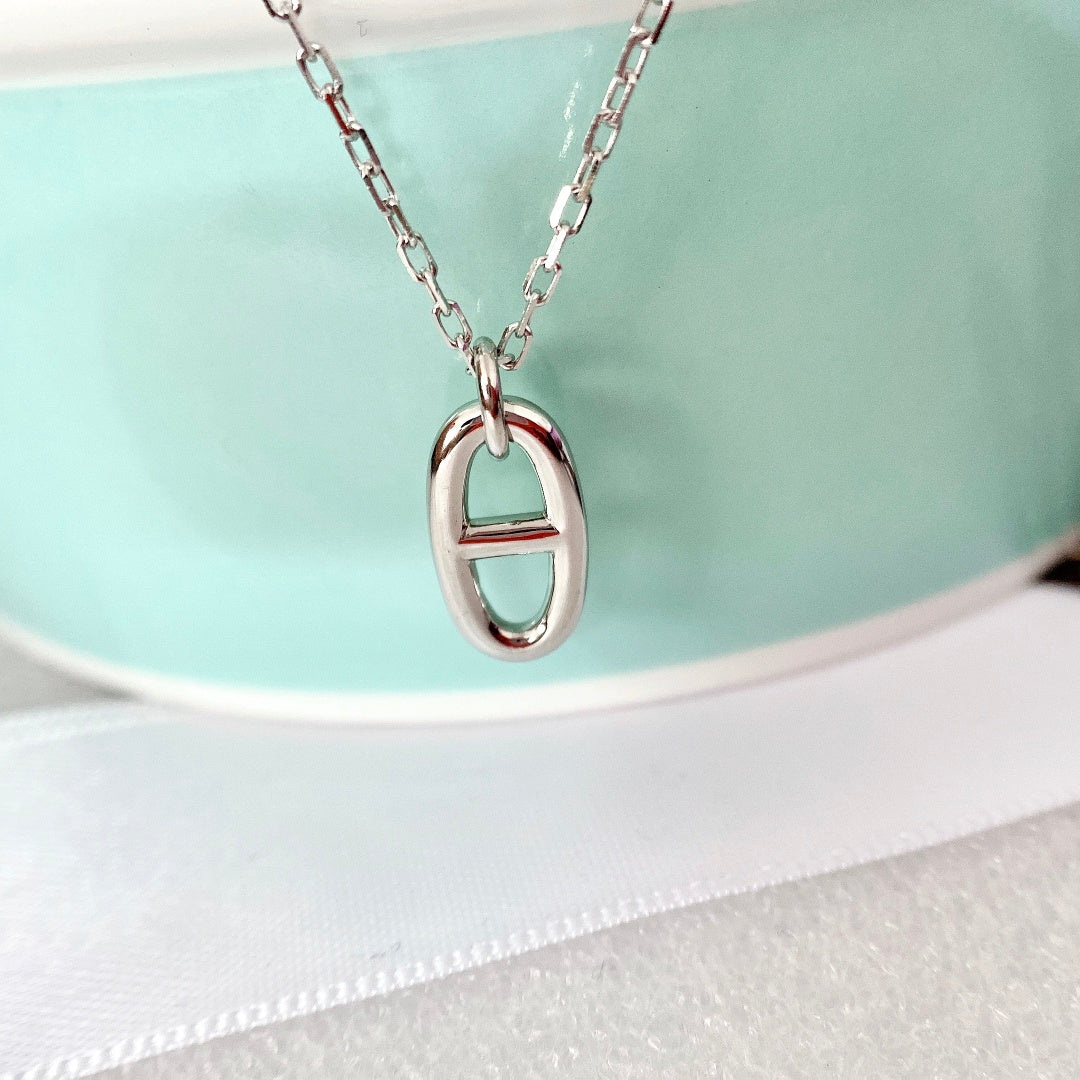 [Dawnora Jewelry]HM PIG NOSE NECKLACE