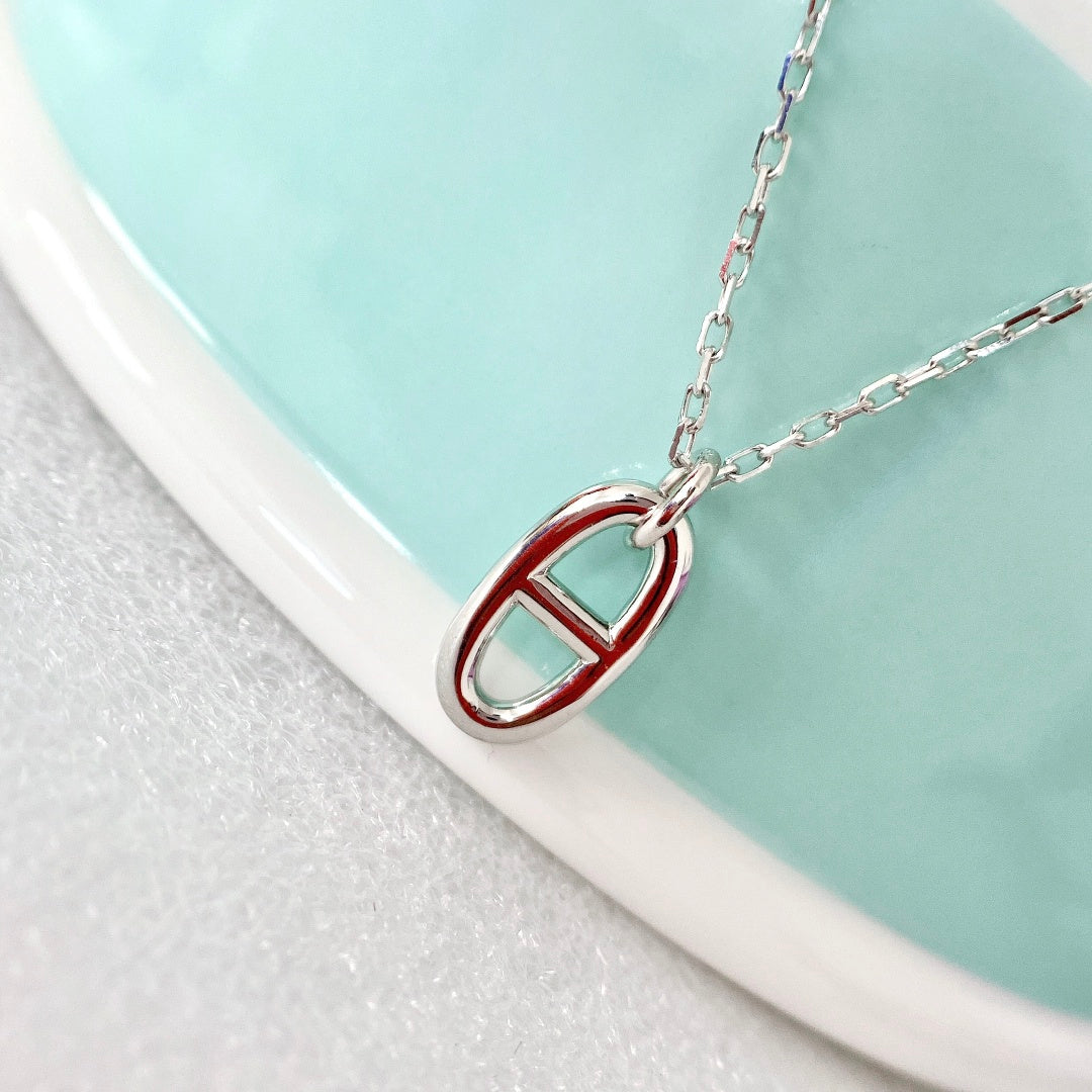 [Dawnora Jewelry]HM PIG NOSE NECKLACE
