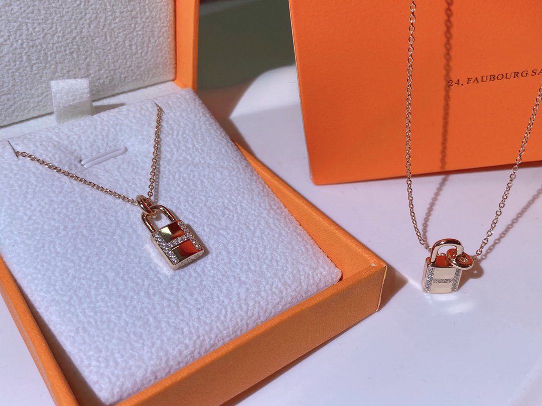 [Dawnora Jewelry]HM ADVANCED NICHE LOCK HEAD NECKLACE DIAMONDS