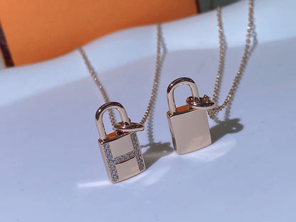 [Dawnora Jewelry]HM ADVANCED NICHE LOCK HEAD NECKLACE DIAMONDS