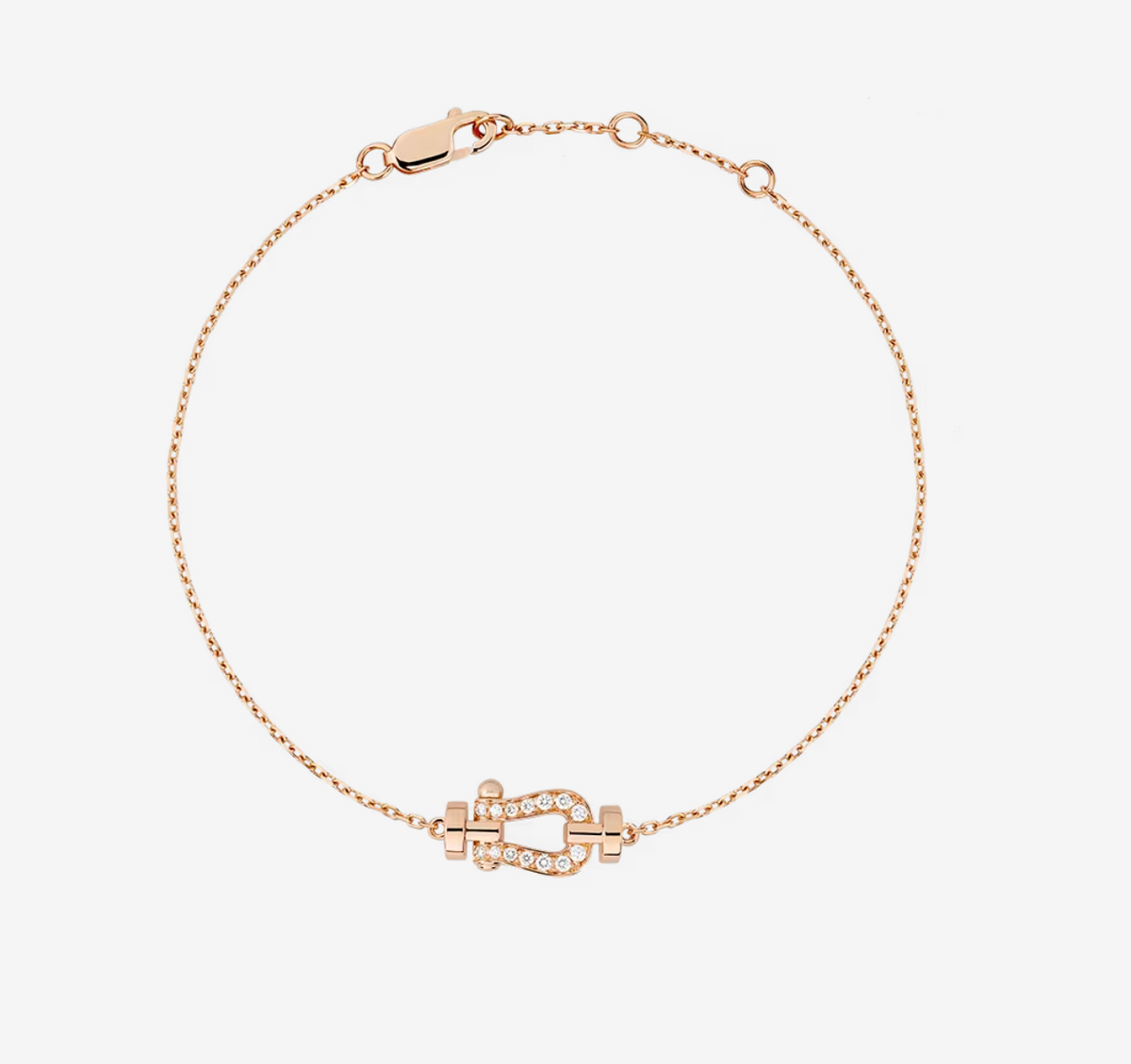 [Dawnora Jewelry]FORCE 10 FULL DIAMOND BUCKLE CHAIN LINK MINI MODEL