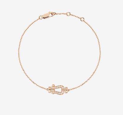 [Dawnora Jewelry]FORCE 10 FULL DIAMOND BUCKLE CHAIN LINK MINI MODEL