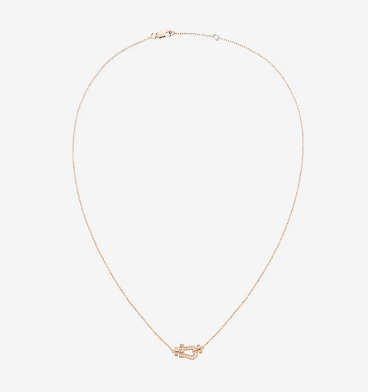 [Dawnora Jewelry]FORCE 10 DIAMOND PINK GOLD NECKLACE MINI MODEL