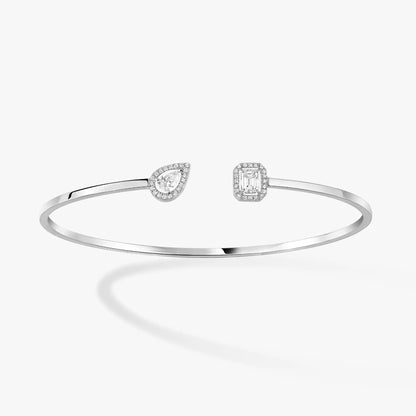 [Dawnora Jewelry]JONC FLEX MY TWIN TOI & MOI SILVER DIAMOND BRACELET