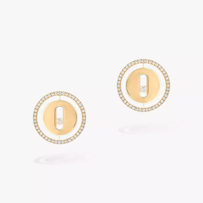 [Dawnora Jewelry]Lucky Move Diamond Earrings