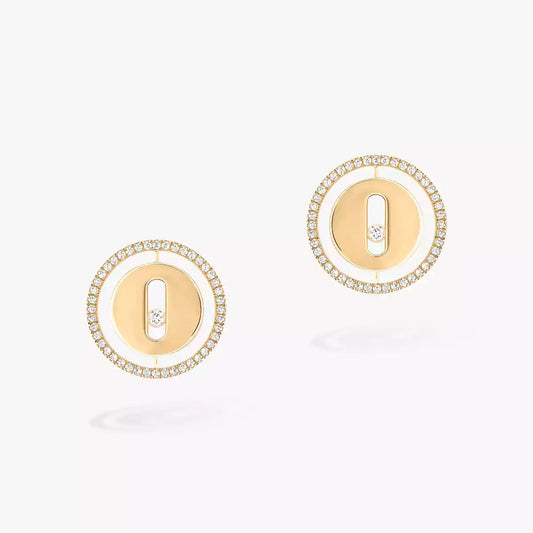 [Dawnora Jewelry]Lucky Move Diamond Earrings