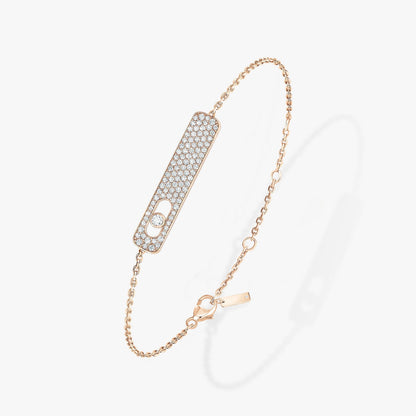 [Dawnora Jewelry]MOVE CLASSIQUE DIAMOND PAVED BRACELET(Adjustable)