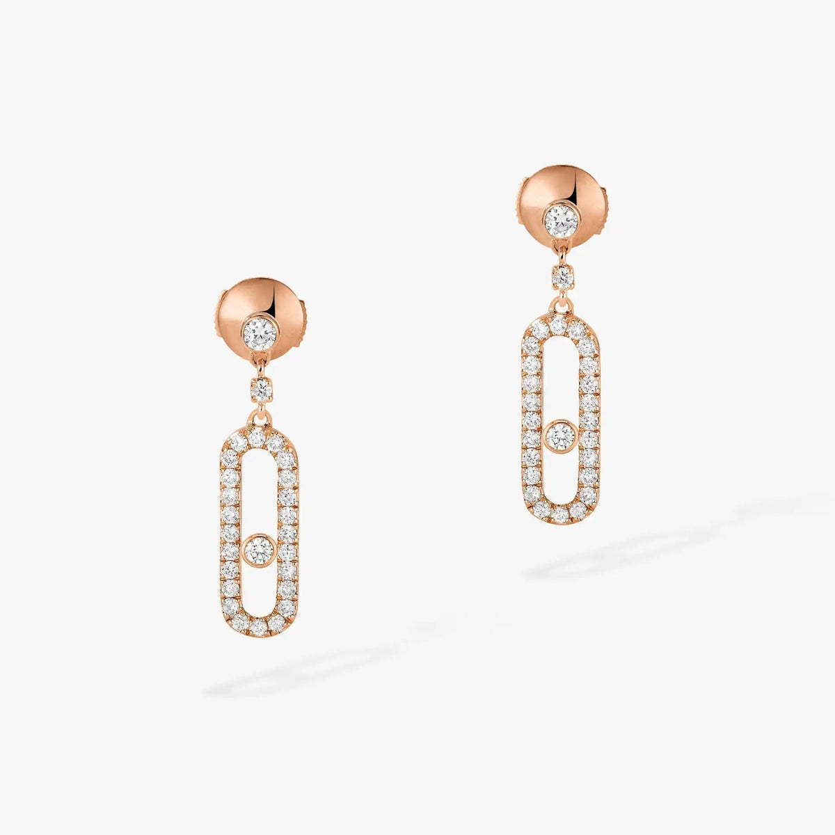 [Dawnora Jewelry]DORMEUSES MOVE UNO DIAMOND EARRINGS
