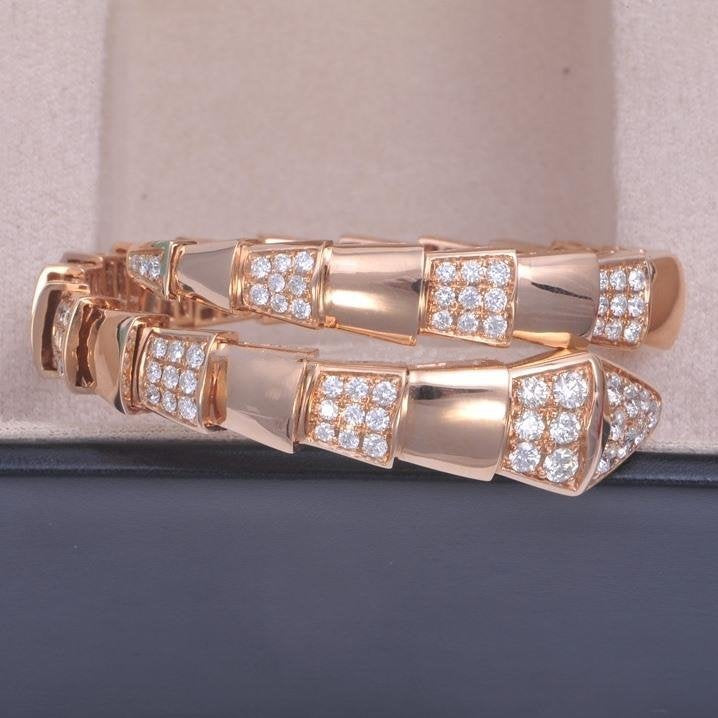 [Dawnora Jewelry]SERPENTI BRACELET PINK GOLD DIAMOND