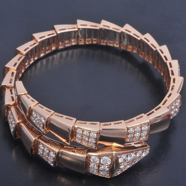 [Dawnora Jewelry]SERPENTI BRACELET PINK GOLD DIAMOND