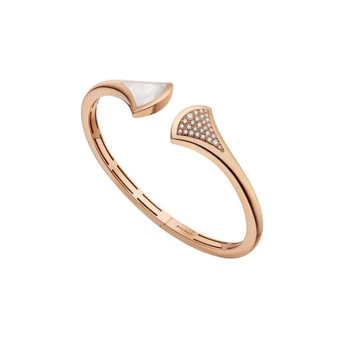 [Dawnora Jewelry]DREAM BRACELET OPEN PINK GOLD MOP DIAMOND