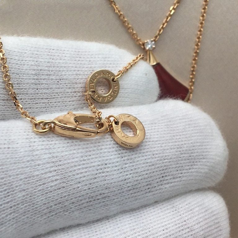[Dawnora Jewelry]DREAM NECKLACE CARNELIAN 1 DIAMOND
