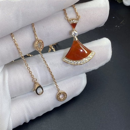 [Dawnora Jewelry]DREAM NECKLACE CARNELIAN DIAMOND