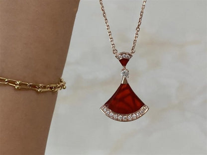 [Dawnora Jewelry]DREAM NECKLACE CARNELIAN DIAMOND
