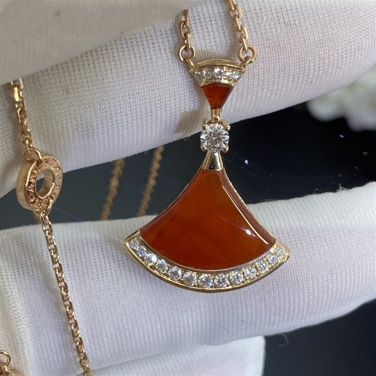 [Dawnora Jewelry]DREAM NECKLACE CARNELIAN DIAMOND