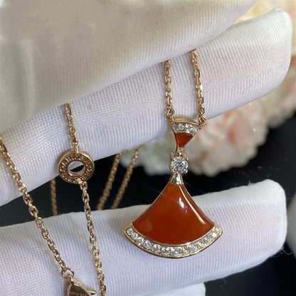 [Dawnora Jewelry]DREAM NECKLACE CARNELIAN DIAMOND