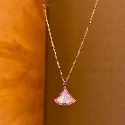 [Dawnora Jewelry]DREAM NECKLACE MOP DIAMOND PINK