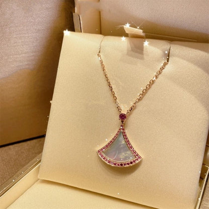 [Dawnora Jewelry]DREAM NECKLACE MOP DIAMOND PINK