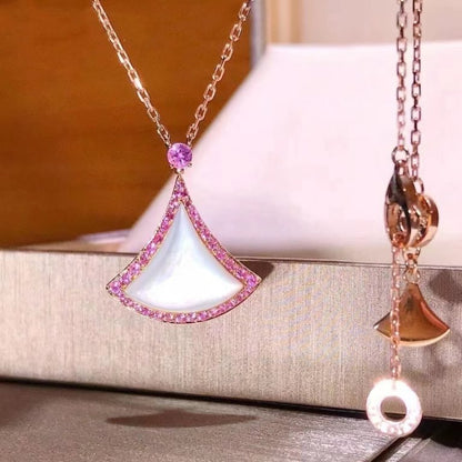 [Dawnora Jewelry]DREAM NECKLACE MOP DIAMOND PINK