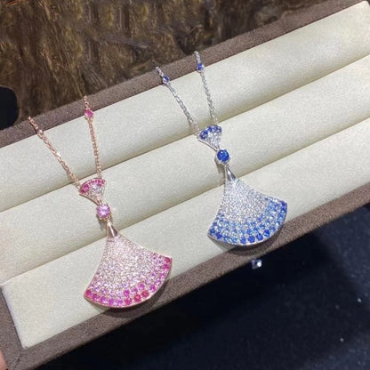 [Dawnora Jewelry]DREAM NECKLACK DIAMOND PINK GOLD