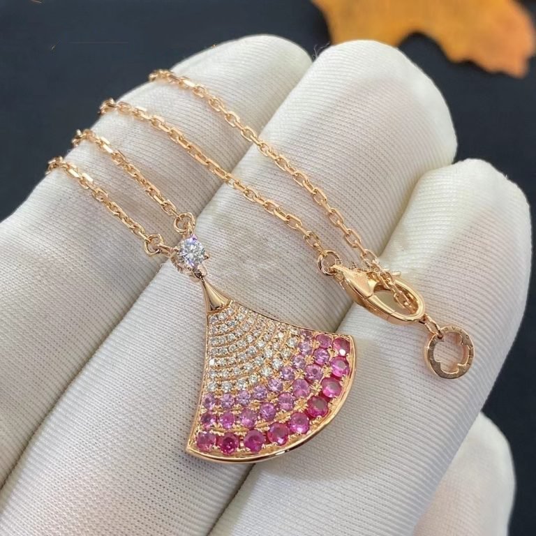 [Dawnora Jewelry]DREAM NECKLACE PINK GOLD PINK DIAMOND