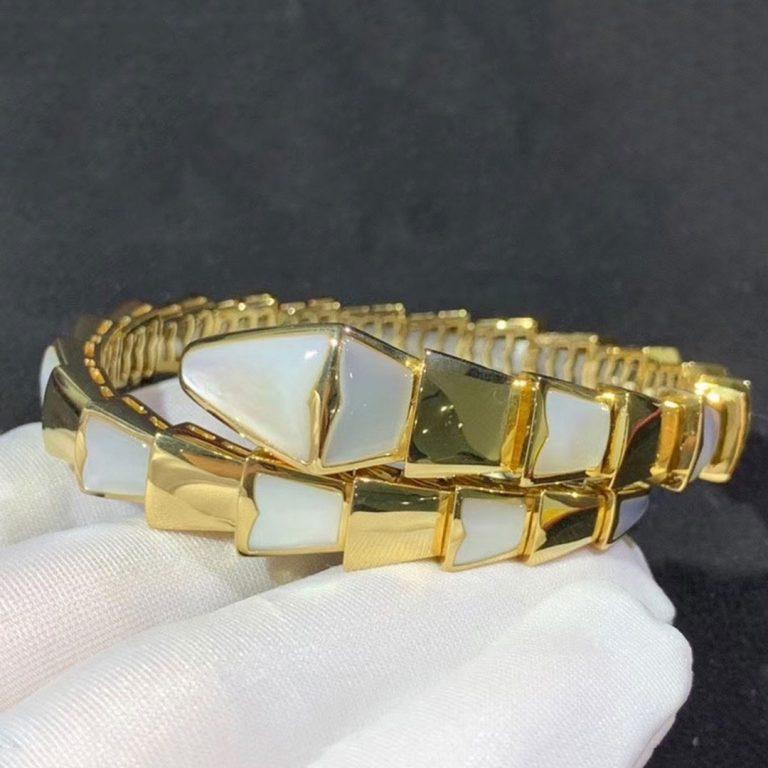 [Dawnora Jewelry]SERPENTI BRACELET MOP GOLD