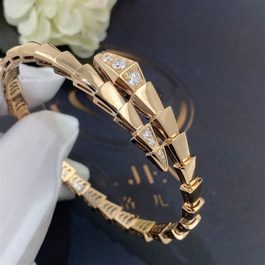 [Dawnora Jewelry]SERPENTI BRACELET DIAMONDS PINK GOLD