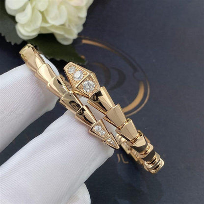 [Dawnora Jewelry]SERPENTI BRACELET DIAMONDS PINK GOLD