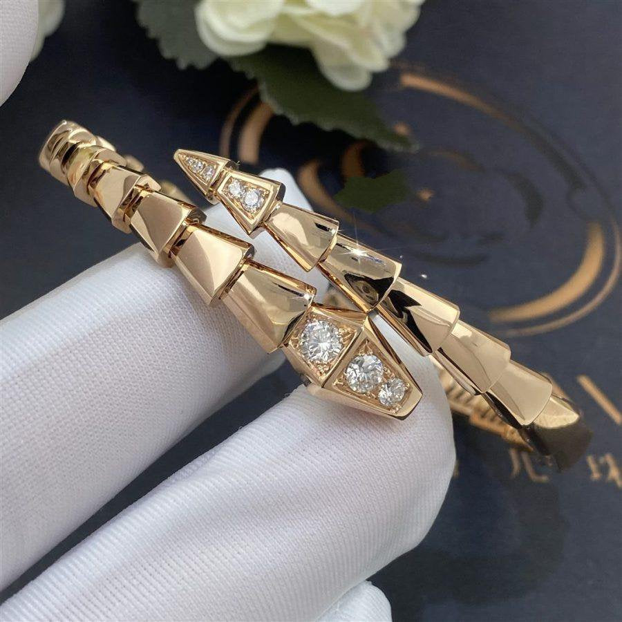 [Dawnora Jewelry]SERPENTI BRACELET DIAMONDS PINK GOLD