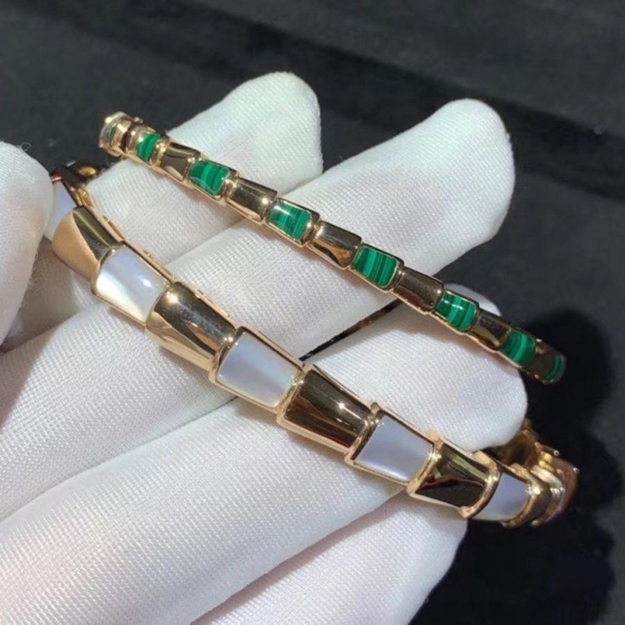 [Dawnora Jewelry]SERPENTI BRACELET PINK GOLD MOP