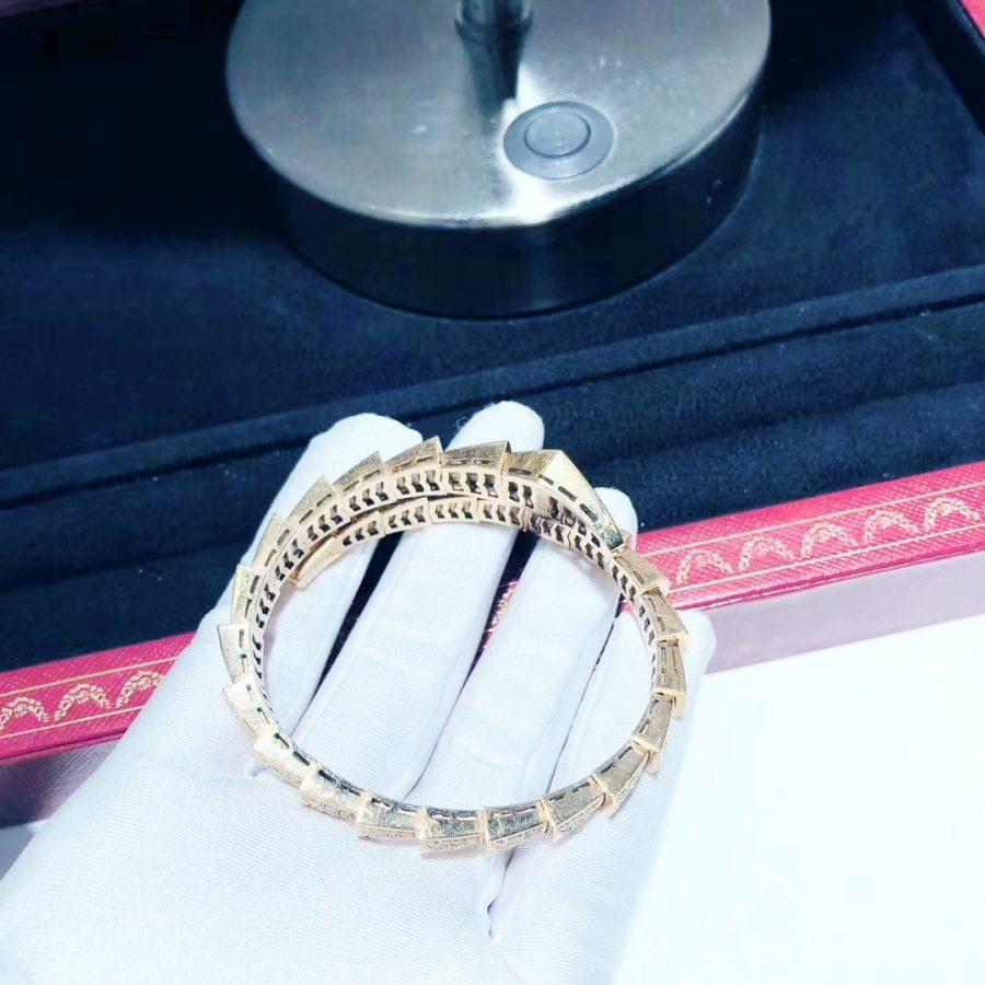 [Dawnora Jewelry]SERPENTI BRACELET 8MM PINK GOLD DIAMOND