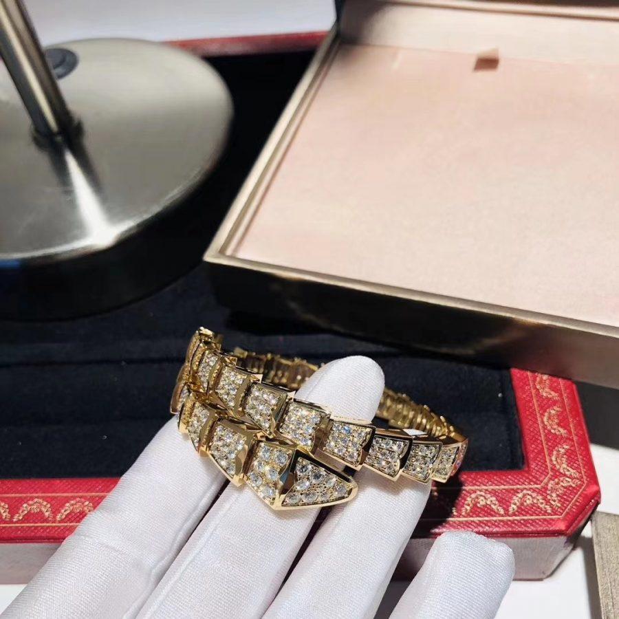 [Dawnora Jewelry]SERPENTI BRACELET 8MM GOLD DIAMOND