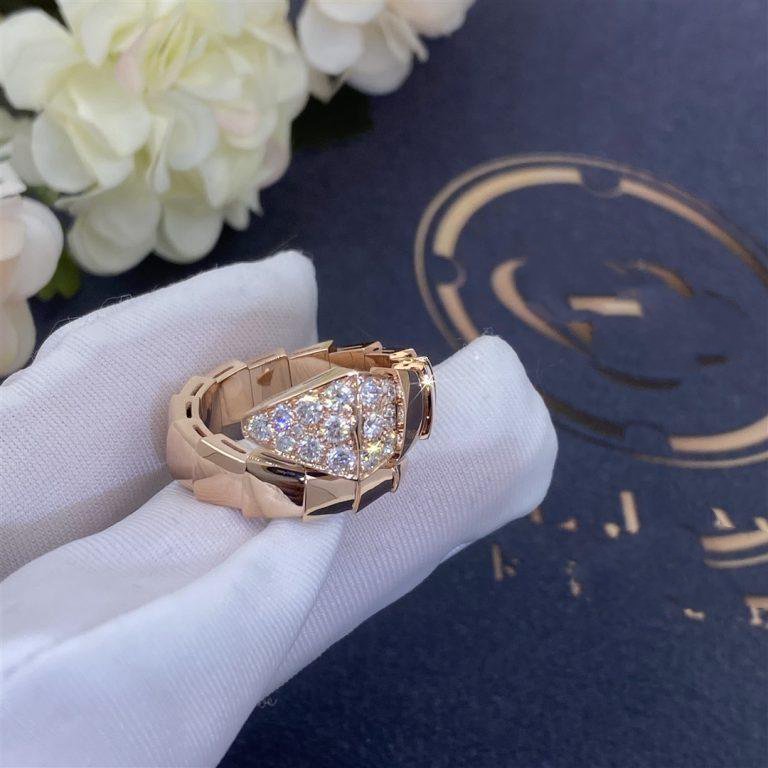 [Dawnora Jewelry]SERPENTI RING PINK GOLD DIAMOND