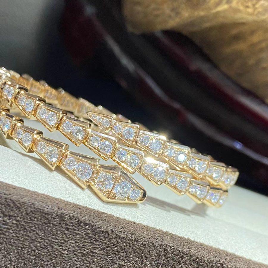 [Dawnora Jewelry]SERPENTI BRACELET GOLD DIAMOND DOUBLE ROW