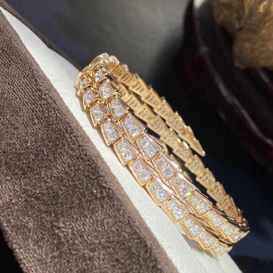 [Dawnora Jewelry]SERPENTI BRACELET GOLD DIAMOND DOUBLE ROW