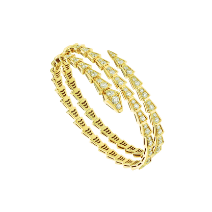 [Dawnora Jewelry]SERPENTI BRACELET GOLD DIAMOND DOUBLE ROW