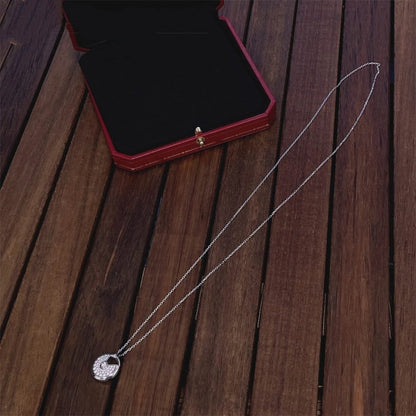 [Dawnora Jewelry]AMULETTE SILVER FULL DIAMOND NECKLACE