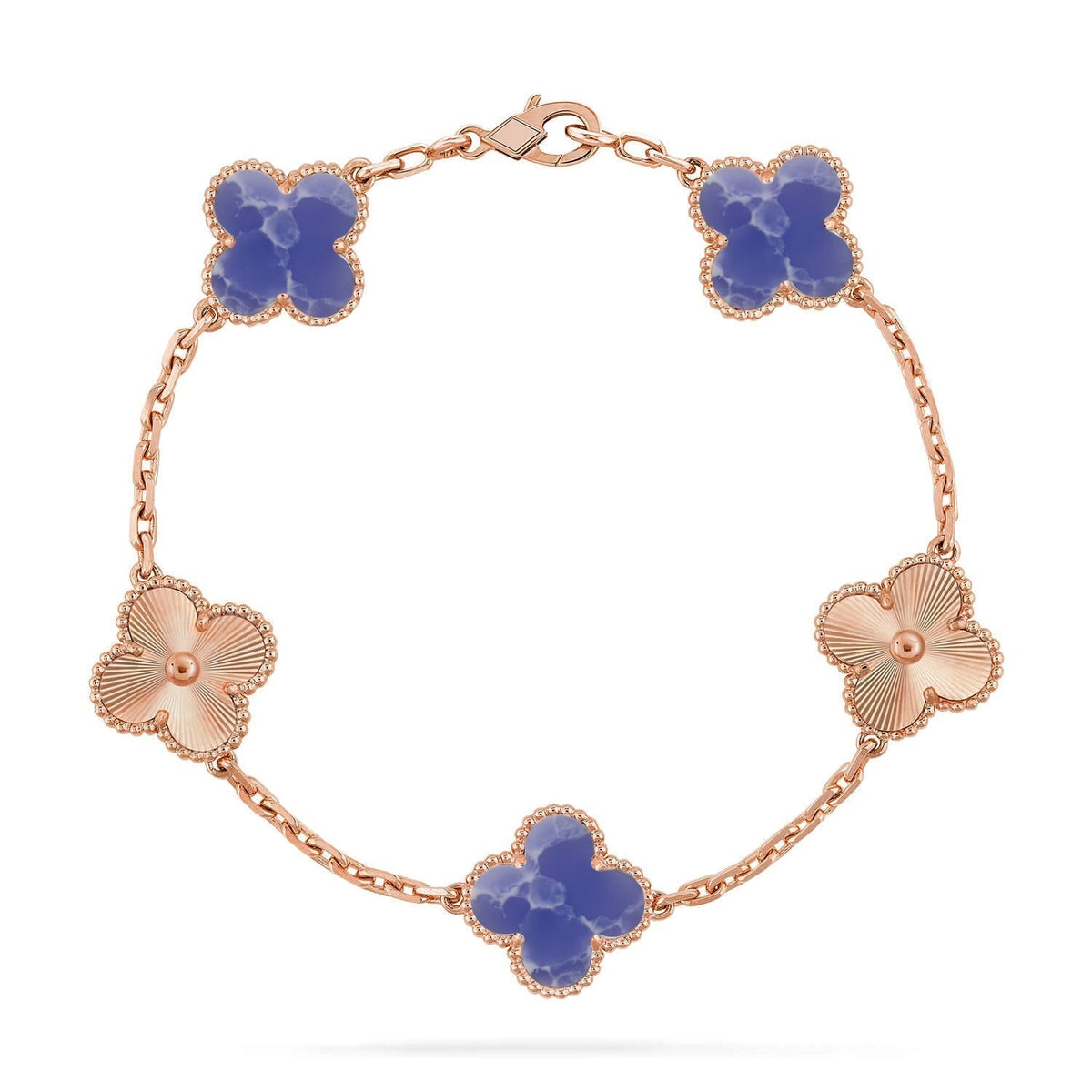 [Dawnora Jewelry]CLOVER 5 MOTIF BLUE VEINS BRACELET COLLECTION