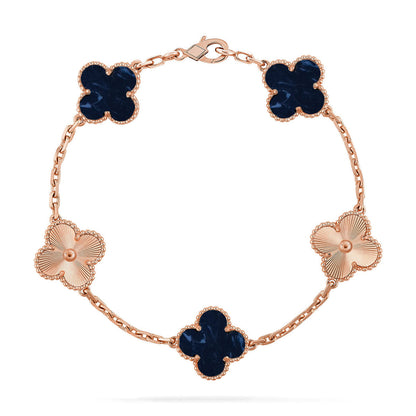 [Dawnora Jewelry]CLOVER 5 MOTIF PIETERSITE BRACELET COLLECTION