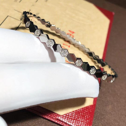 [Dawnora Jewelry]BEE LOVE SILVER DIAMOND BRACELET