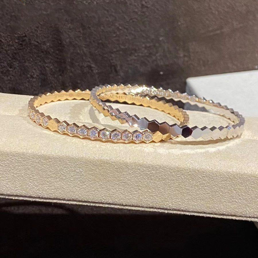 [Dawnora Jewelry]BEE LOVE GOLD BRACELET FULL DIAMOND